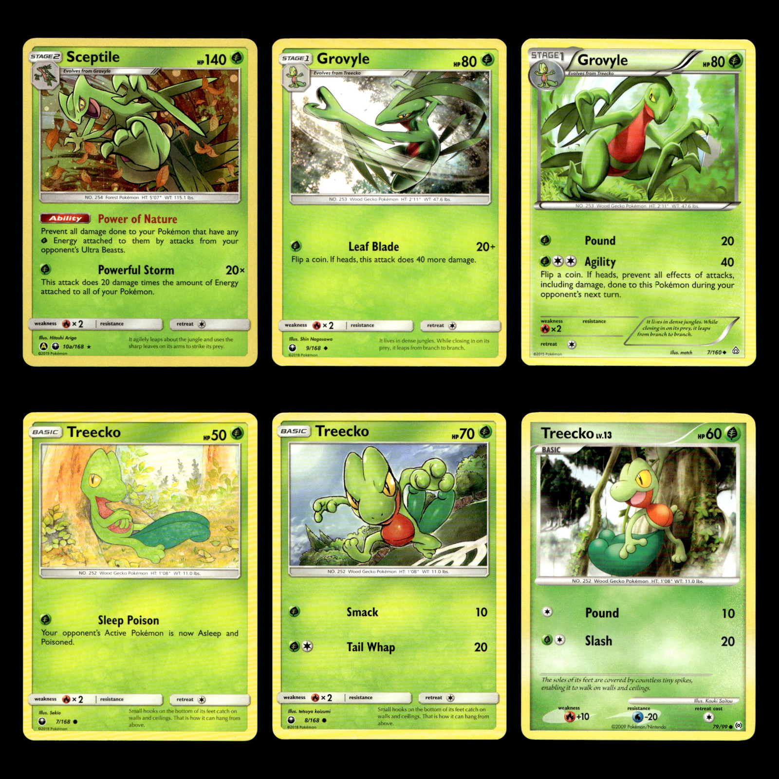 6x Sceptile Holo Treeco Grovyle Lot 10A Celestial Storm Pokemon Card Collection 