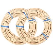 2 rolls 8 Spline, 66 Ft Each roll Reed Spline, Diameter 0.2 In  5mm  Natural C...