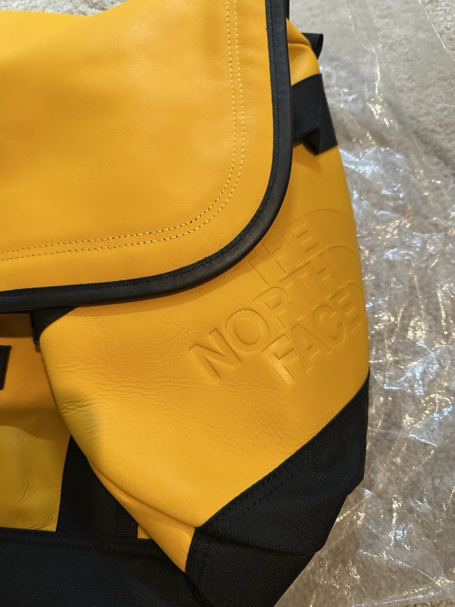 Supreme 17F/W The North Face Leather Base Camp Duffle Yellow | eBay