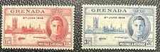 Grenada: 1946.  Complete set of 2 MLH. SC# 143-144 as shown,  SC-04042