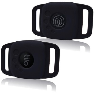 Silicone Case Compatible for life360 Tile Mate Tracker Dog black