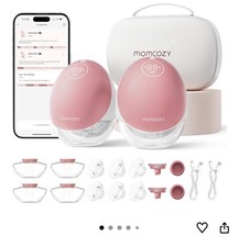 Momcozy Double Electric Breast Pump Set, Carrying Case - sealed in box