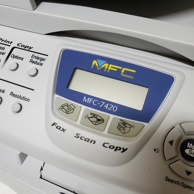 Brother MFC-7420 Black & White Laser Printer 1.6K Page Count LOW