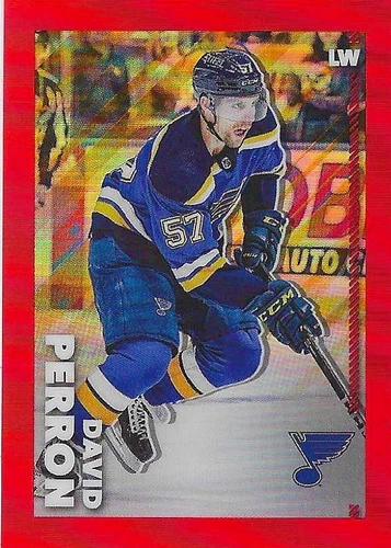 Topps NHL Chrome 2022-23 440 David Perron RED 1/5 one of five St-Louis