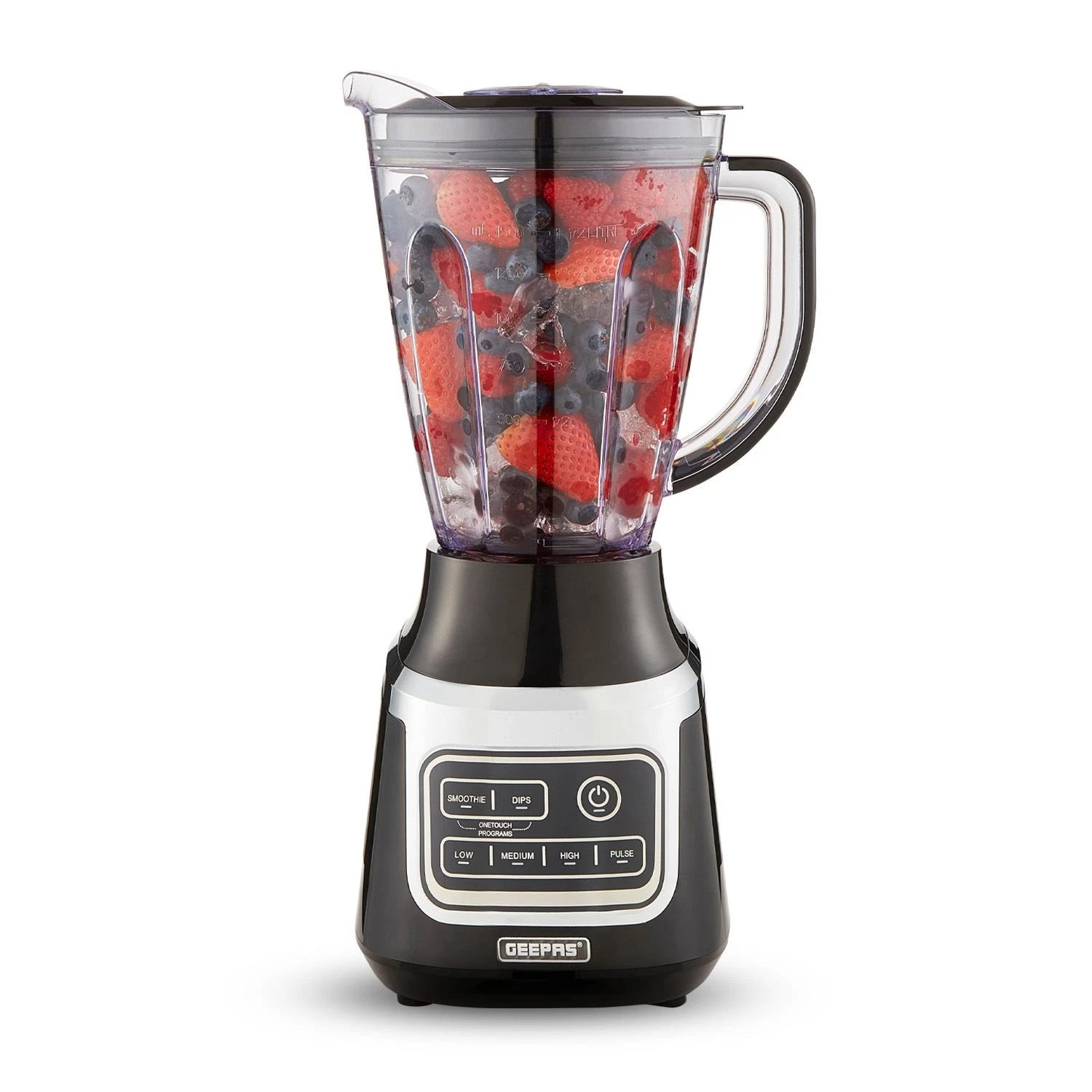 GEEPAS Professional Blender Smoothie Maker Ice Crusher Mixer Fruit Juicer