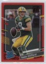 2023 Panini Clearly Donruss Rated Rookie Red /49 Sean Clifford #82 0c6