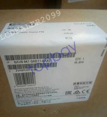 New Siemens 6AV6647-0AB11-3AX0 6AV6 647-0AB11-3AX0 SIMATIC HMI KTP600 Basic mono