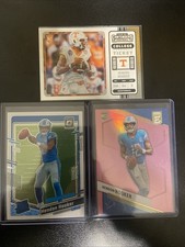 Hendon Hooker 3 Card Rookie Lot Detroit Lions