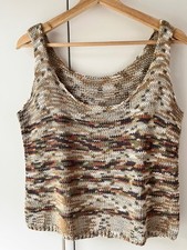 Pullunder bunt ca. Gr. 38-42 naturfarben meli...