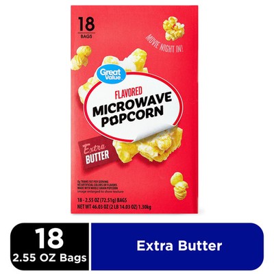 Extra Butter Flavored Microwave Popcorn
