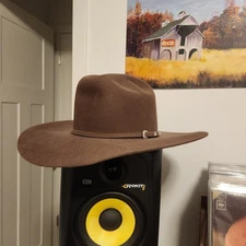 Serratelli Cowboy Hat Walnut Size 7 3/8