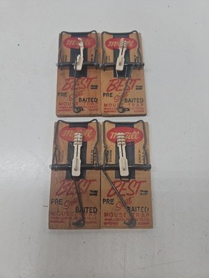 Vintage McGill Best Pre Scented Mouse Traps Lot Of 4