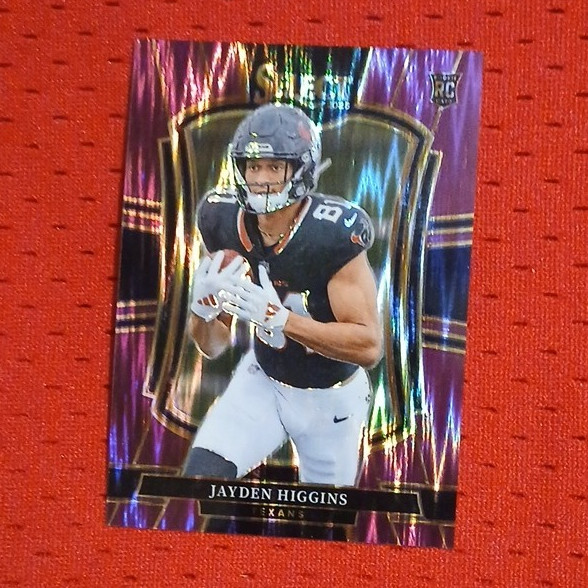 Panini 2025 Select Premier Level Prizm Rookie Jayden Higgins Texans #136 /699