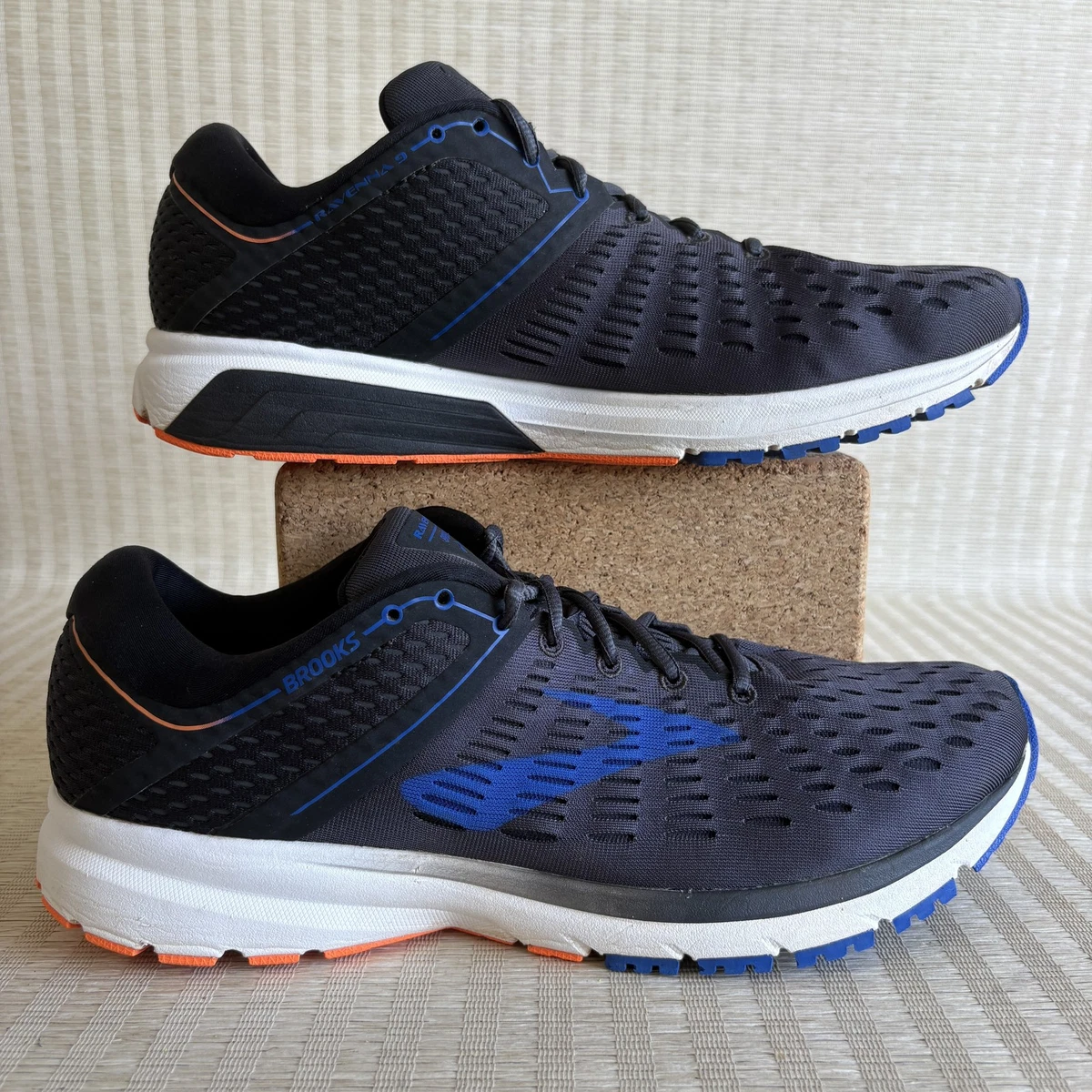 Brooks Ravenna 9 (1102801D025) Blue Running Shoes Sneakers Mens 14 D Lace Locks Brooks Ravenna 9 Men main image 2