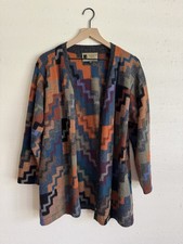 100 BABY ALPACA WOOL CARDIGAN SWEATER HANDMADE IN PERU