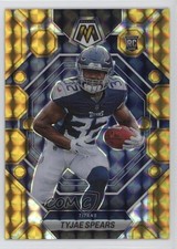 2023 Panini Mosaic Rookies Gold Mosaic Prizm 4/10 Tyjae Spears #369 07lk