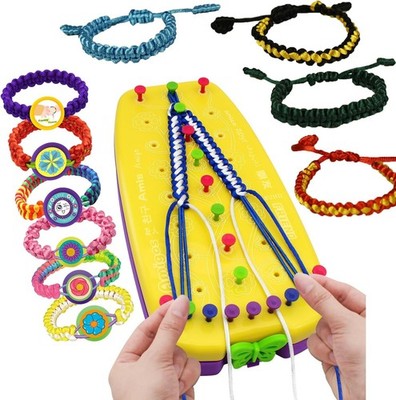 Rubber Band Bracelet Making Kit for Boys and Girls DIY Loom Craft Set