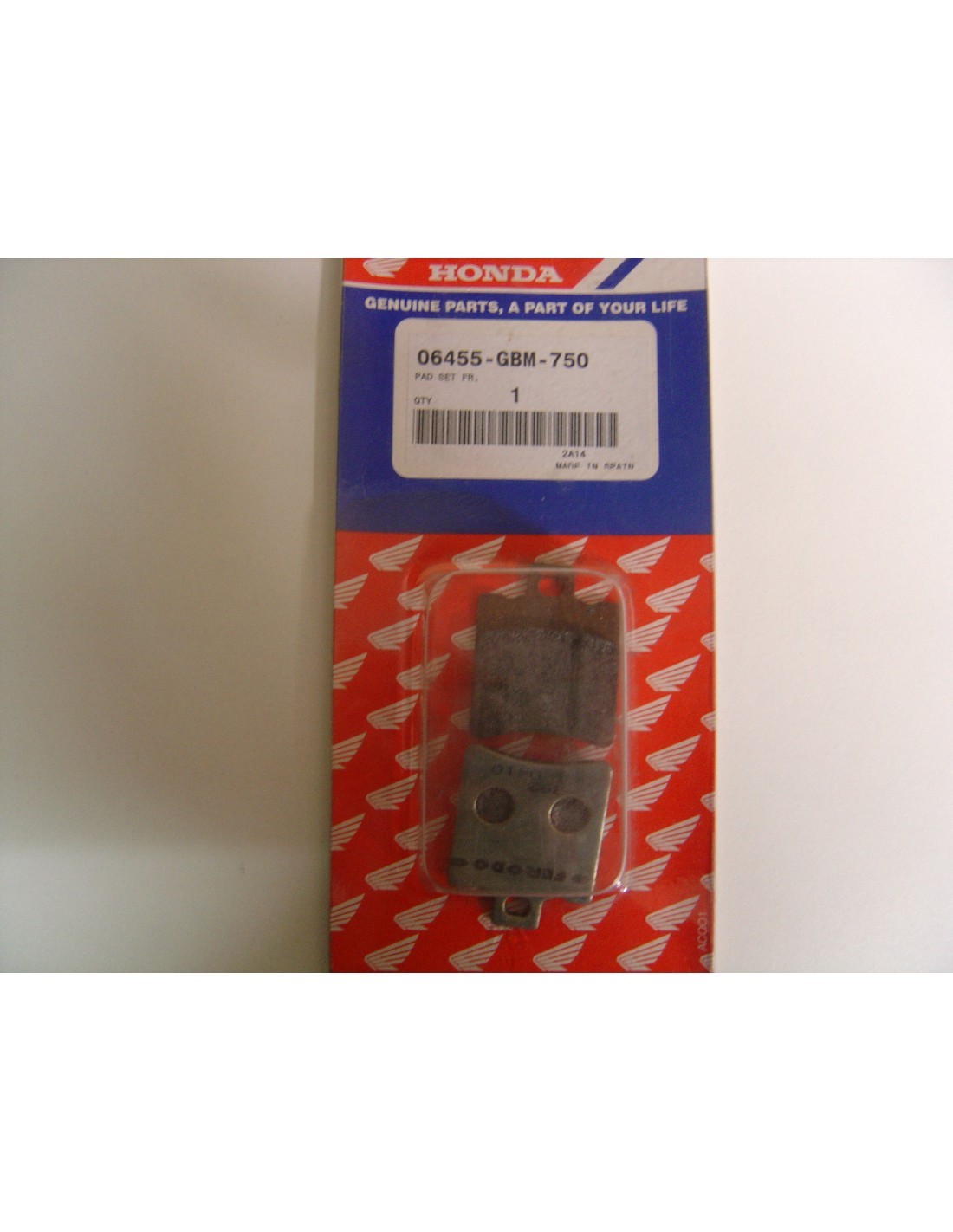 Plaquettes de frein avant Honda pour scooter SFX 50 des années 1995 et 1996