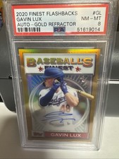 2020 Topps Finest Flashbacks - Gavin Lux #18 Gold Refractor /50 (RC)