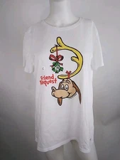 Life is Good Women S/S Crusher Tee Max Friend Request Cloud White Large 83626-C