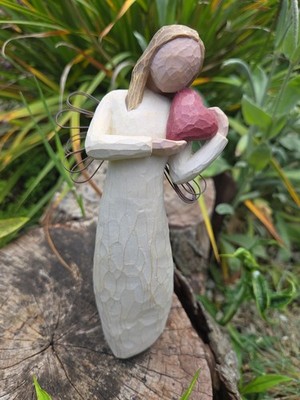 Susan Lordi Willow Tree Engel des Herzens Figur Gebraucht Top Zustand