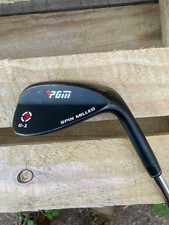 PGM G-1 Wedge Black 56 Degree steel shaft Spin Milled 36.5” tall. original grip