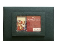 Hallmark Ensemble 40 Greeting Cards  Envelopes in Green Fabric Keepsake Box New