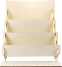 3-Tier Greeting Card Display Stand Wooden Sticker Display Stand Multifunctional