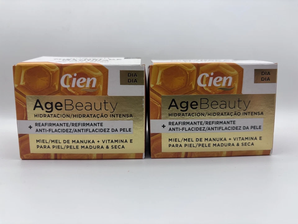 2x CIEN Age Beauty, Reparierende Tagespflege mit Manuka Honig, reife Haut 2x50ml