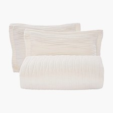 Queen Quilt Set, 3-Piece Lightweight Comforter, Microfiber Queen Size Bedding S