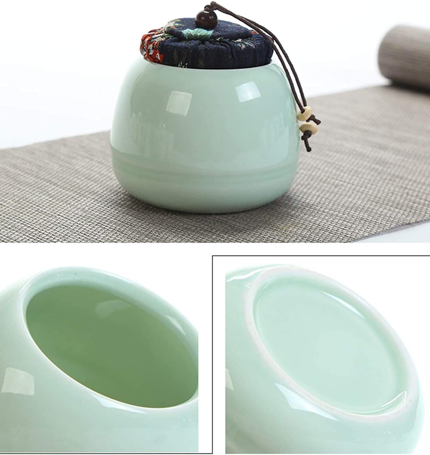 Ceramic Kungfu Tea Set Travel Tea Set with Portable Teapot/Teacups/Tea Canister/