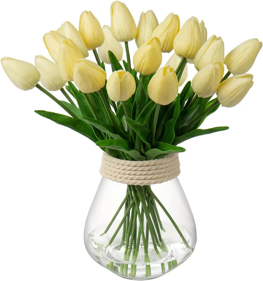 20 Stück künstliche Tulpen Latex 34cm Hochzeitsdekoration Wohnaccessoire - Bild 3 von 4