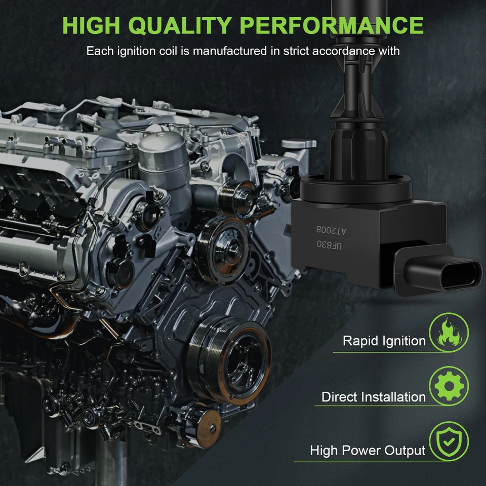 6 para Cadillac CT6 2016 2017 2018 2019 3,0 L V6 bobina de encendido y bujía UF830 Foto 2 de 4