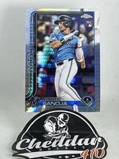 2025 Topps Chrome JAVIER SANOJA (RC) PRIZM REFRACTOR MIAMI MARLINS