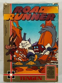 Road Runner - Nintendo NES - Working - Box + Game