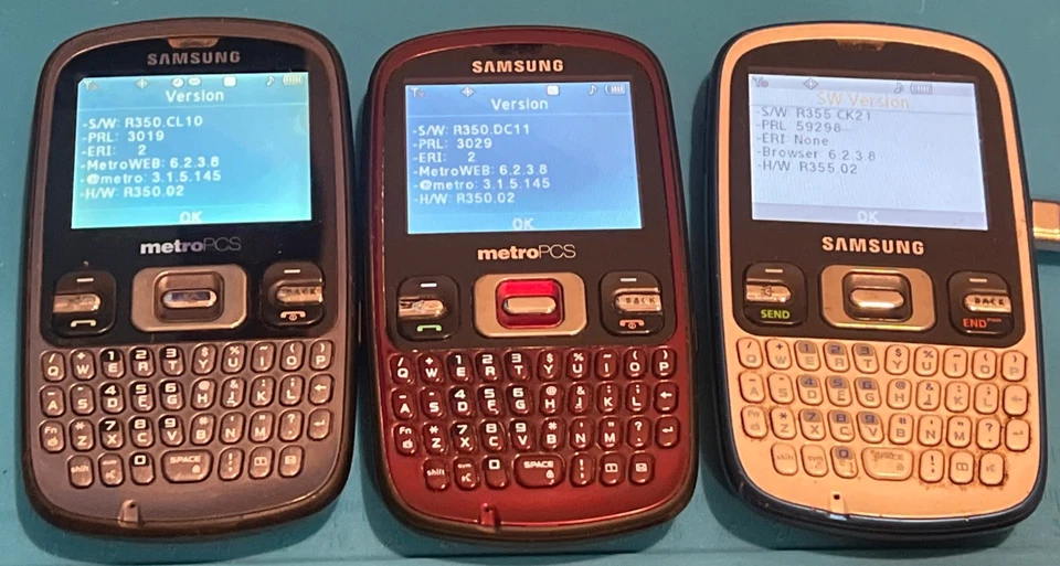Samsung Freeform - Link SCH-R350, raro, rojo, Qwerty, cada uno se vende por separado, 👀 Información Foto 2 de 4
