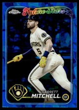 GARRETT MITCHELL 2024 TOPPS CHROME SAPPHIRE FUTURE STARS MILWAUKEE BREWERS #447