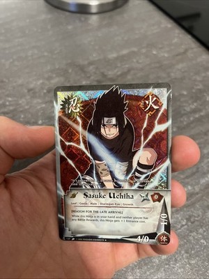 Naruto Ccg Tcg Card - Sasuke Uchiha Diamond Foil Unlim. 137 Excellent 