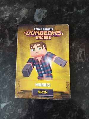 2024 Minecraft Dungeons Arcade Karte Morris Skin Rare 41/118 Serie 3