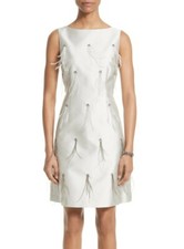 ST. JOHN COLLECTION 152523 Women's Mikado Embellished A-Line Dress Sz. 4