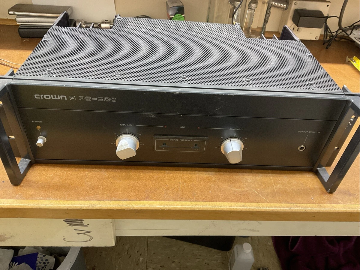 Crown PS-200 2 Channel Power Amplifier Vintage | eBay