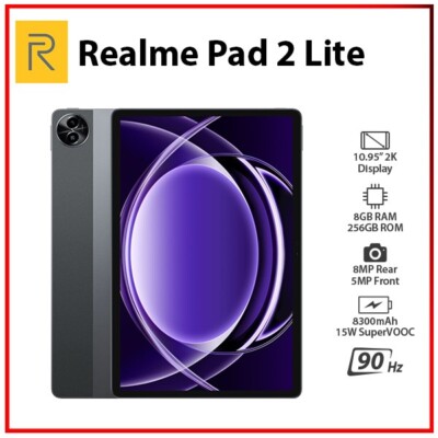 (Wi-Fi+4G) Realme Pad 2 Lite LTE 8GB+256GB GREY Global Ver. android pc tablet