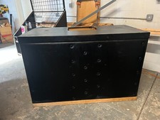 Custom DJ BOOTH HOME CLUB USE 3 TURNTABLES 19" CUTOUT MIXER SHELVES AND STORAGE
