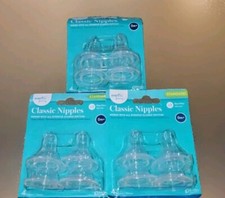 New Evenflo Classic Nipples 12 Count 0m Baby Bottle Feeding