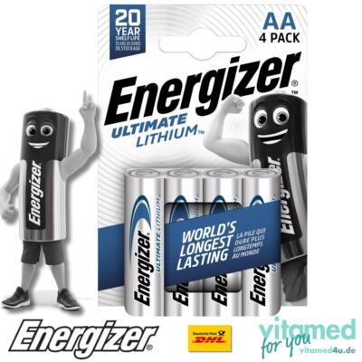  Energizer Ultimate AA Mignon Lithium FR6 L91 1,5V Batterien im Blister