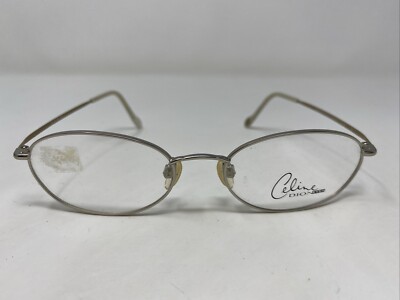 Celine Dion CD1008 C01 50-17-135 Silver Metal Full Rim Eyeglasses Frame NG75