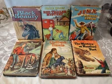 Lot 6-Vintage Whitman Hardcover Young Adult Book-Black Beauty/Diamond Cave--More