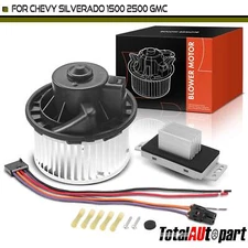 HVAC Blower Motor & Resistor Kit for Chevy Silverado 2500 1500 GMC Sierra 3500