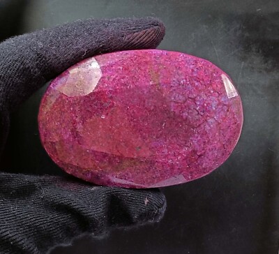 Exclusive Red Ruby Oval Shape 1325 Ct EGL Certified Loose Gemstone SMQ