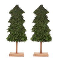 Charlton Home Holiday Desktop Green Cedar Tree Set Of 2 on sale Charlton Home Holiday Desktop Green Cedar Tree Set Of 2 on sale